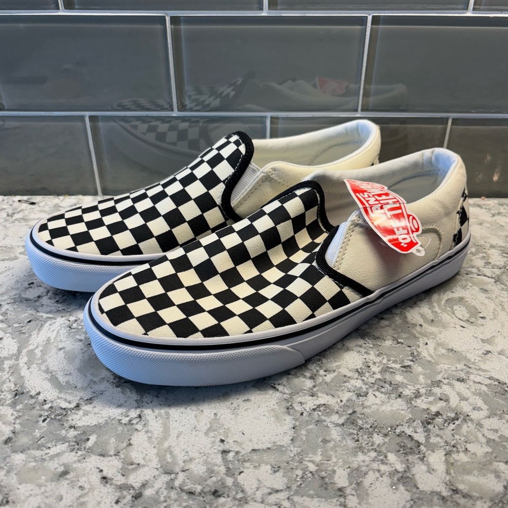 Vans Classic Checkerboard Slip Ons